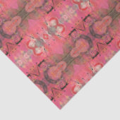 Artiest Roze Zwart Groot Abstract Geometrisch Tissuepapier (Detail)