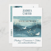 Artiest Schilder Promotie Briefkaart (Voorkant / Achterkant)