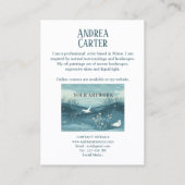 Artiest Schilder Promotie Visitekaartje (Achterkant)