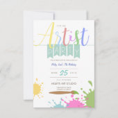 Artiest | Schilderij partij Kaart (Voorkant)