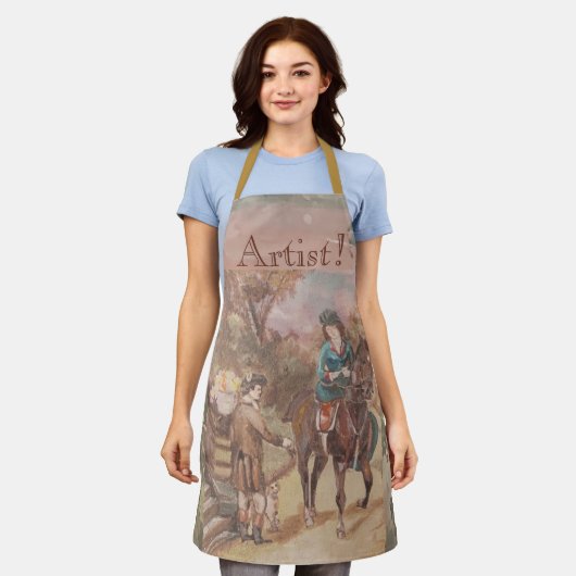 Artiest! Schort (Gedragen)