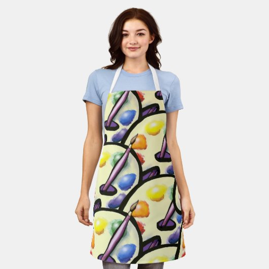 Artiest Schort (Gedragen)