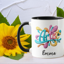 Artiest Script Typografie, Kleurrijk, Modern, Stij