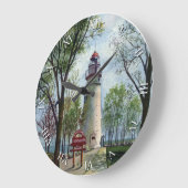 Artiest Series Clock - Marblehead Lighthouse Grote Klok (Hoek)