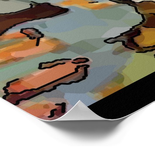 Artiest Sitting Poster (Hoek)