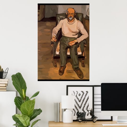 Artiest Sitting Poster (Thuiskantoor)