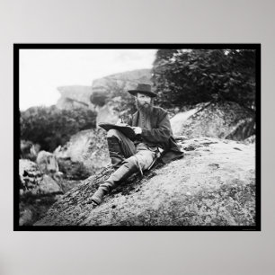 Artiest Sketching the Gettysburg Battlefield 1863 Poster