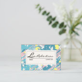 Artiest Studio Art Draw School Teacher Palet Kaart Visitekaartje (Staand voorkant)