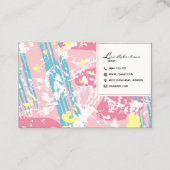 Artiest Studio Art Draw School Teacher Palet Kaart Visitekaartje (Achterkant)