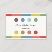 Artiest Studio Art Draw School Teacher Palet Kaart Visitekaartje (Voorkant)