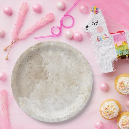 Artiest Studio Beige Antiek Parchment Elegant Art Papieren Bordje (Feest)