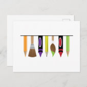 Artiest Tools Briefkaart (Voorkant / Achterkant)