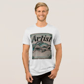 Artiest Tri-Blend Shirt (Voorkant volledig)