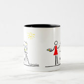 Artiest Tweekleurige Koffiemok (Center)