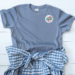 Artiest Typografie, Kleurrijk, Modern, Stijlvol Ronde Button 3,2 Cm