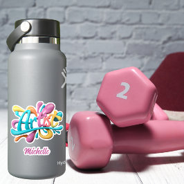 Artiest Typografie, Kleurrijk, Modern, Stijlvol Sticker