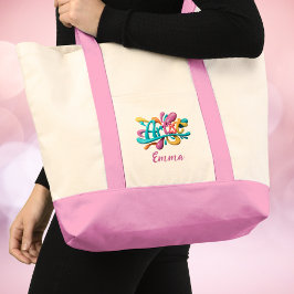 Artiest Typografie, Kleurrijk, Modern, Stijlvol Tote Bag