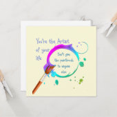 Artiest van uw eigen Inspirerend prijsopgave voor  Kaart (Voorkant / Achterkant in situ)