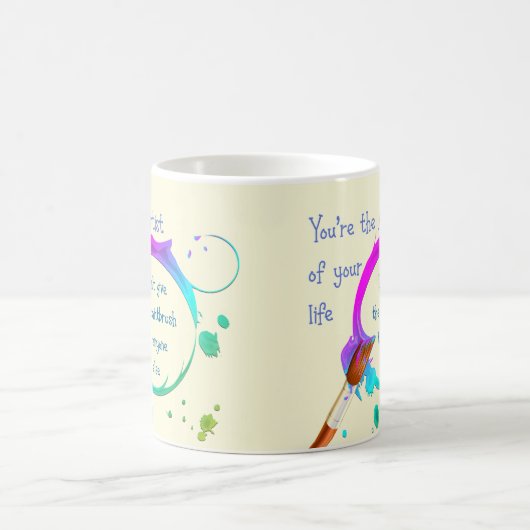 Artiest van uw eigen Inspirerend prijsopgave voor  Koffiemok (Center)