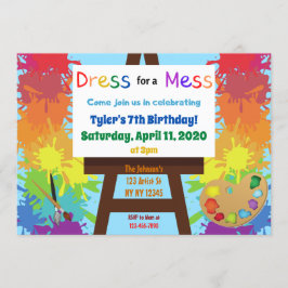 Artiest Verjaardag Party Uitnodiging