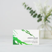 Artiest | Vibrant (groen) | Variatie Visitekaartje (Staand voorkant)