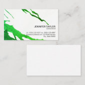 Artiest | Vibrant (groen) | Variatie Visitekaartje (Voorkant / Achterkant)