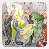 Artiest Vierkante Sticker (Voorkant)