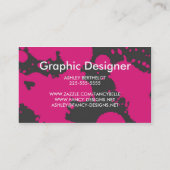 Artiest Visitekaartje (Achterkant)