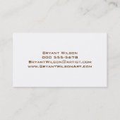 Artiest Visitekaartje (Achterkant)