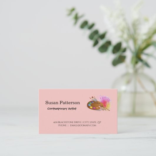 Artiest Visitekaartje (Staand voorkant)