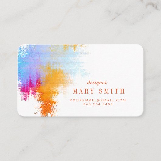 Artiest Visitekaartje Round Corners (Voorkant)