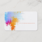 Artiest Visitekaartje Round Corners (Achterkant)