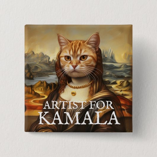 Artiest voor Kamala Button (Voorkant)