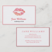 Artiest Water Kleur Lips Beauty Salon Visitekaartje (Voorkant / Achterkant)
