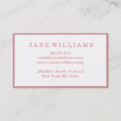 Artiest Water Kleur Lips Beauty Salon Visitekaartje (Achterkant)