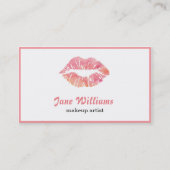 Artiest Water Kleur Lips Beauty Salon Visitekaartje (Voorkant)