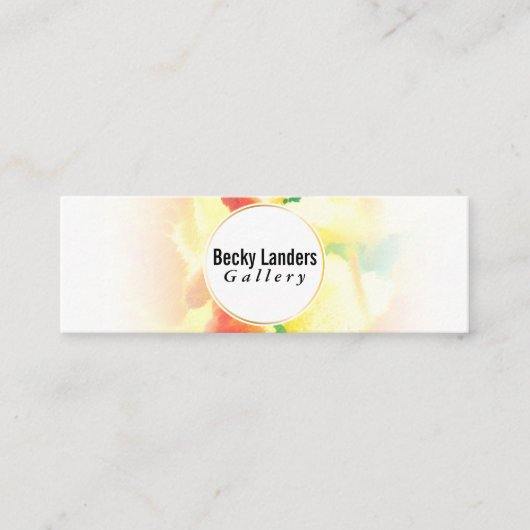 artiest | Waterverf Fade Mini Visitekaartje (Voorkant)