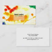 artiest | WATERVERF III Visitekaartje (Voorkant / Achterkant)