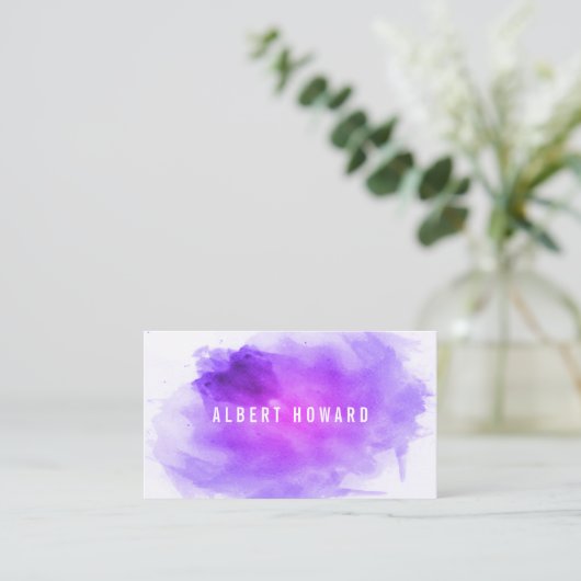 Artiest | WATERVERF Visitekaartje (Staand voorkant)