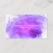 Artiest | WATERVERF Visitekaartje (Achterkant)