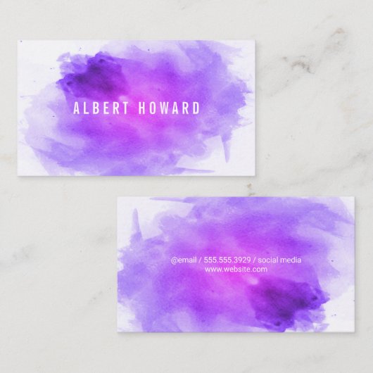 Artiest | WATERVERF Visitekaartje (Voorkant / Achterkant)