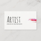 Artiest / Waterverf Visitekaartje (Voorkant)