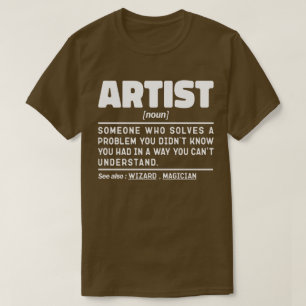 Artiest zelfstandig naamwoord definitie grappige u t-shirt