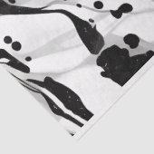 Artiest Zwart Wit Groot Abstract Marmer 1h Tissuepapier (Detail)