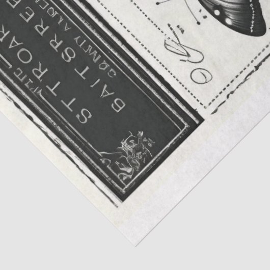 Artiest Zwart Wit Groot  Bloemen Decoupage Tissuepapier (Detail)