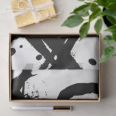 Artiest Zwart Wit Grote Abstract Loop Driehoek Tissuepapier (Geschenk)