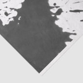 Artiest Zwart Wit Grote Abstracte Verf Splatter Tissuepapier (Detail)