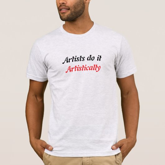 Artiesten doen het t-shirt (Voorkant)
