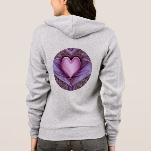 Artiesten hart onthuld hoodie (Achterkant)