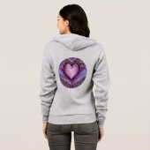 Artiesten hart onthuld hoodie (Achterkant volledig)